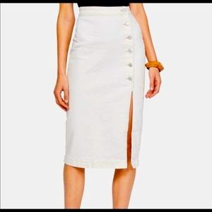 Free People High Waist Pencil Skirt